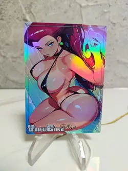 Jessie Trading Card Waifu Goddess Story Anime Girl holo Karte Manga Full Art - Image 1
