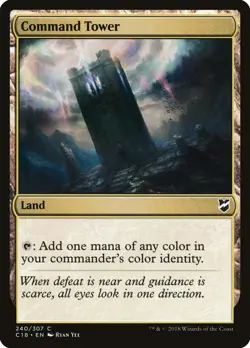Command Tower Commander 2018 NM Land Common MAGIC THE GATHERING CARD ABUGames - Image 1
