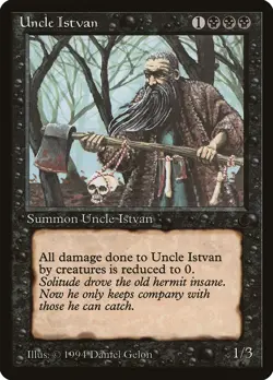 Uncle Istvan The Dark PLD Black Uncommon MAGIC THE GATHERING CARD ABUGames - Image 1