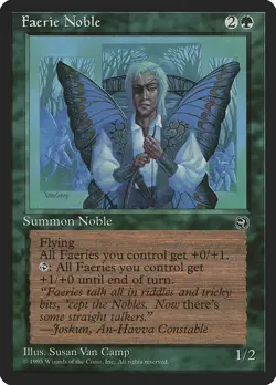 Faerie Noble Homelands NM Green Rare MAGIC THE GATHERING MTG CARD ABUGames - Image 1