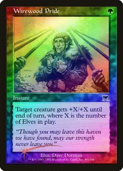 Wirewood Pride FOIL Onslaught PLD Green Common MAGIC GATHERING CARD ABUGames - Image 1