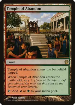 Temple of Abandon Theros NM Land Rare MAGIC THE GATHERING MTG CARD ABUGames - Image 1