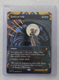 Force of Will, Borderless, MTG, NM, Secrets of Strixhaven Mystical Archive 0019 - Image 1
