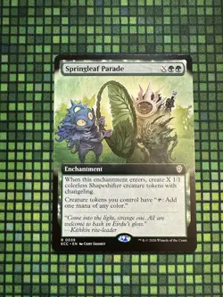 MTG Springleaf Parade #0039 Extended Art Rare Commander: Lorwyn Eclipsed (ECC) - Image 1