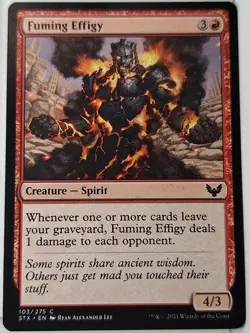 Fuming Effigy - Strixhaven: School of Mages - Magic the Gathering MTG Nice! - Image 1