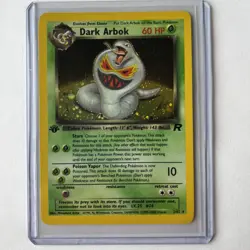 Pokemon Dark Arbok 1st Edition Holo 2/82 Team Rocket WOTC 1999-23000 Error LP/NM - Image 1