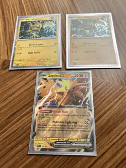 Electabuzz HD & Cosmo Holo Pokemon 151 Promo Card BOTH VARIANTS Plus Zapdos EX - Image 1