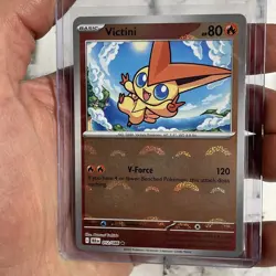 Victini (Master Ball Pattern) Rare SV: Black Bolt 012/086 NM/MT Pokemon Card TCG - Image 2