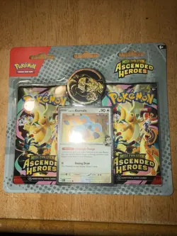 Pokemon TCG Ascended Heroes 2 Pack Pokemon blister Komala Promo - Image 1