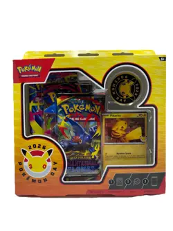 Pokemon TCG Pokemon Day 2026 Sealed Box Pikachu Promo Card Coin 3 Booster Packs - Image 1