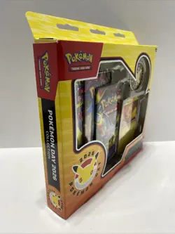 Pokemon TCG Pokemon Day 2026 Sealed Box Pikachu Promo Card Coin 3 Booster Packs - Image 3