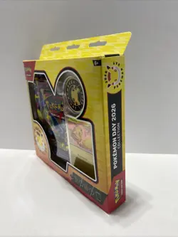 Pokemon TCG Pokemon Day 2026 Sealed Box Pikachu Promo Card Coin 3 Booster Packs - Image 4