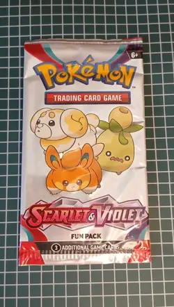 Pokemon TCG Scarlet & Violet Base Promo 3 Card Fun Pack CCG - Image 1