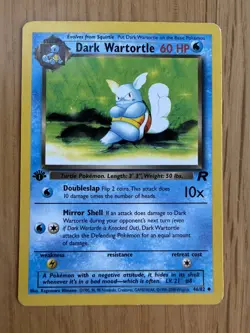 Pokemon Dark Wartortle 1st Edition Team Rocket Series 46/82 - Image 1