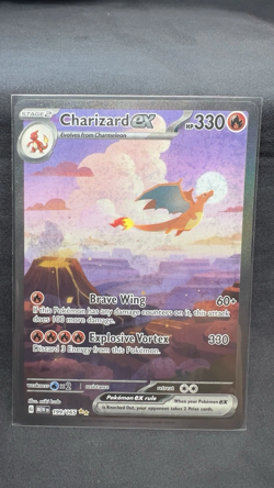 --Charizard ex 199/165 Sv: Scarlet & Violet 151 Holo - Pokemon TCG LP--- - Image 1