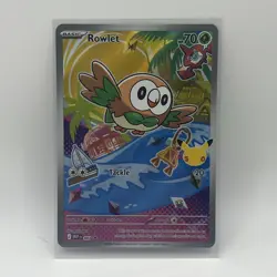 Rowlet 043 MEP Black Star Promo First Partner Illustration Collection Pokemon - Image 3
