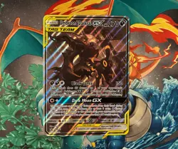 FULL ART Umbreon & Darkrai GX ULTRA RARE Tag Team SM241 Pokemon Holo Promo(Jumbo - Image 1