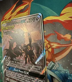 FULL ART Umbreon & Darkrai GX ULTRA RARE Tag Team SM241 Pokemon Holo Promo(Jumbo - Image 2