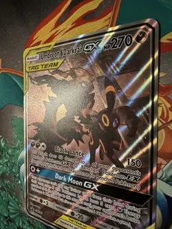FULL ART Umbreon & Darkrai GX ULTRA RARE Tag Team SM241 Pokemon Holo Promo(Jumbo - Image 3