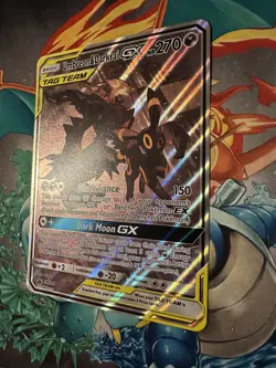 FULL ART Umbreon & Darkrai GX ULTRA RARE Tag Team SM241 Pokemon Holo Promo(Jumbo - Image 4