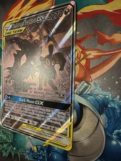 FULL ART Umbreon & Darkrai GX ULTRA RARE Tag Team SM241 Pokemon Holo Promo(Jumbo - Image 5