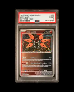 Pokemon SFA 009/064 - Shrouded Fable Iron Moth Reverse Holo - PSA 9 - Image 1