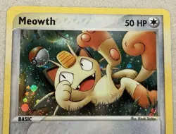 Meowth 013 Pokemon Nintendo 2003 Black Star Promo Card Raw TCG WOTC Raw - Image 1