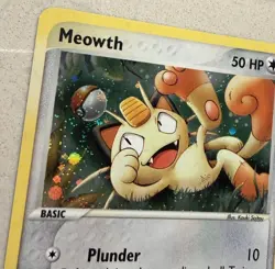 Meowth 013 Pokemon Nintendo 2003 Black Star Promo Card Raw TCG WOTC Raw - Image 3