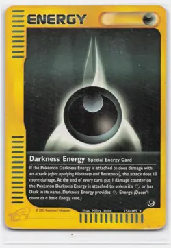 DARKNESS ENERGY 158/165 RARE EXPEDITION BASE SET POKEMON - Image 1