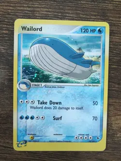 Wailord 14/109 EX Ruby & Sapphire Holo Rare Pokemon - Image 1