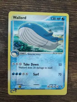 Wailord 14/109 EX Ruby & Sapphire Holo Rare Pokemon - Image 2