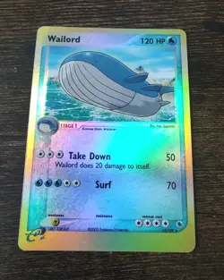 Wailord 14/109 EX Ruby & Sapphire Reverse Holo Rare Pokemon - Image 1