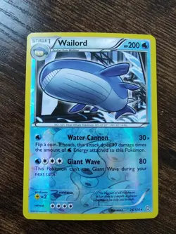 Pokemon Dragons Exalted Wailord 26/124 Reverse Holo Card - Image 1