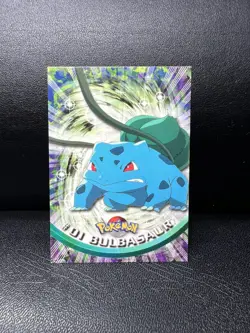 Pokemon TCG Bulbasaur #1 Topps 1999 TV Animation Edition Blue Logo - Image 1