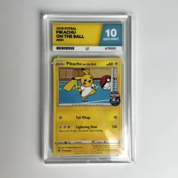 Pokemon Pikachu on the Ball 001/005 Futsal Promo Ace 10 - Image 1