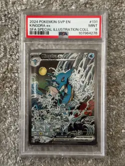 2024 Pokemon SVP EN Kingdra Ex SFA Special Illustration Collection PSA 9 - Image 1