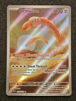 Pokemon TCG Orthworm Scarlet & Violet Paldea Evolved Holo Card 224/193 NM - Image 1