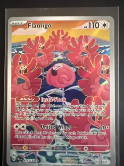 Pokemon Flamigo 227/193 Paldea Evolved Illustration Rare Holo NM - Image 1