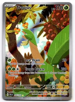 Tropius 195/193 Illustration Rare Paldea Evolved Pokemon Heavily Played - Image 1