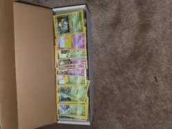 3.8lbs of vintage common/uncommon bulk pokemon cards unsorted - Image 1