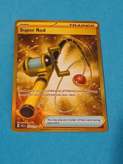 Pokemon Scarlet & Violet Paldea Evolved Super Rod 276/193 Gold Card Secret Rare - Image 1