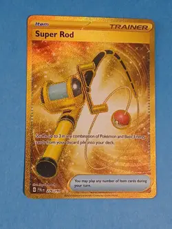 Pokemon Scarlet & Violet Paldea Evolved Super Rod 276/193 Gold Card Secret Rare - Image 2