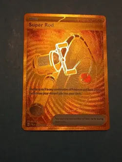 Pokemon Scarlet & Violet Paldea Evolved Super Rod 276/193 Gold Card Secret Rare - Image 3