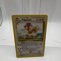 Pokemon Pidgeotto Base Set 2 Rare Regular HP60 English Card 028/130 1999 - Image 1