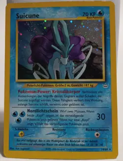 Pokemon Collectible Card, Suicune, Holo, 16/64, NeoRevelation German 2001 - Image 4