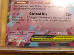 2x Mega Diancie EX 041/094 - Phantasmal Flames Double Rare Pokemon TCG - NM Card - Image 4