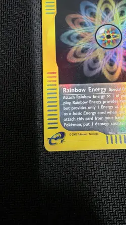 Rainbow Energy 144/147 Aquapolis Reverse Holo Pokemon Aquapolis - Image 5