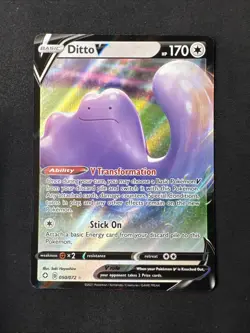 Ditto V 050/072 Shining Fates Holo Pokemon MJ - Image 1