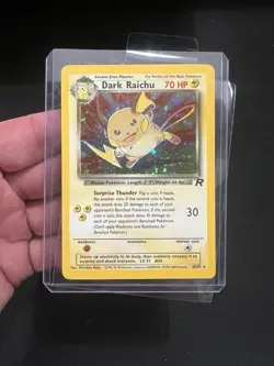 Pokemon Dark Raichu Holo TCG Card 83/82 Secret Rare Near Mint Condition - Image 1