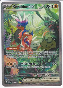 Koraidon ex 247/198 Special Illustration Rare Scarlet & Violet Pokemon Holo LP - Image 1